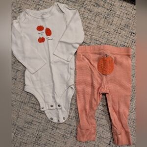 Carter's Cutest Pumpkin In The Patch 2pc Outfit